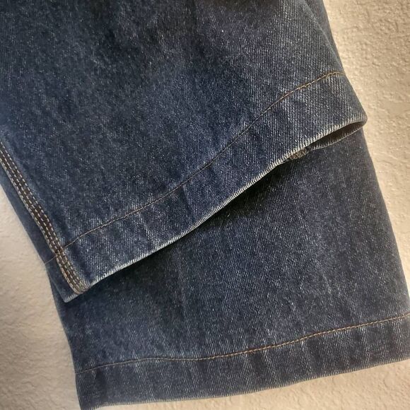 Duluth Trading Co. Men's thick Blue Denim Work Jeans: 34x30 - Picture 5 of 6